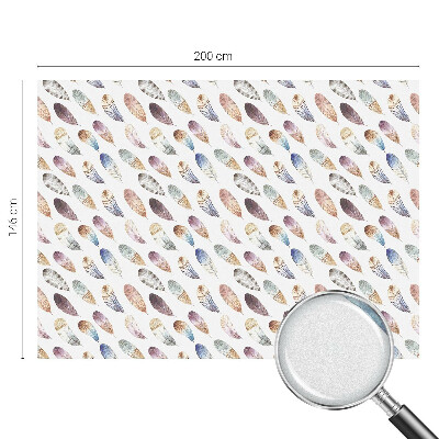 Dekorplast till fönster mosaik Boho fjädrar