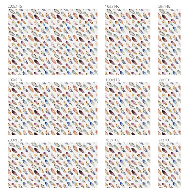 Dekorplast till fönster mosaik Boho fjädrar