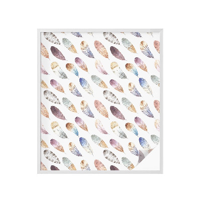 Dekorplast till fönster mosaik Boho fjädrar