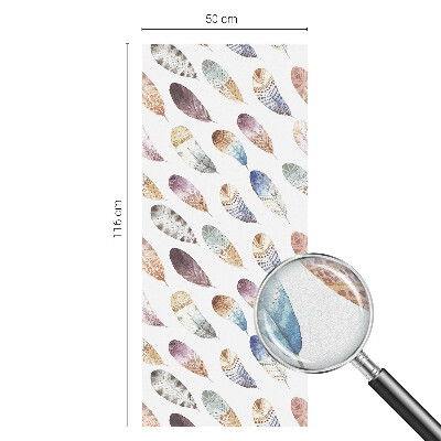 Dekorplast till fönster mosaik Boho fjädrar