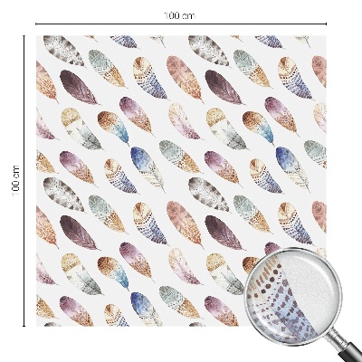 Dekorplast till fönster mosaik Boho fjädrar