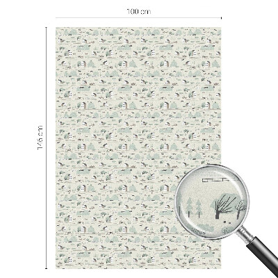 Solfilm fönster insynsskydd En idyllisk by