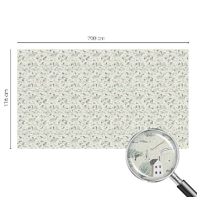 Solfilm fönster insynsskydd En idyllisk by