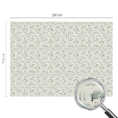 Solfilm fönster insynsskydd En idyllisk by