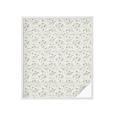 Solfilm fönster insynsskydd En idyllisk by