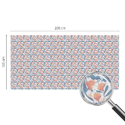 Frostad fönsterfilm med färgat mönster En blomsterfest