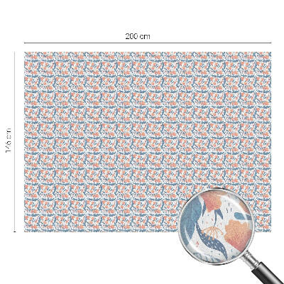 Frostad fönsterfilm med färgat mönster En blomsterfest