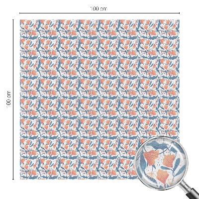 Frostad fönsterfilm med färgat mönster En blomsterfest