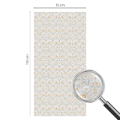 Dekorplast till fönster mosaik Blomsymmetri