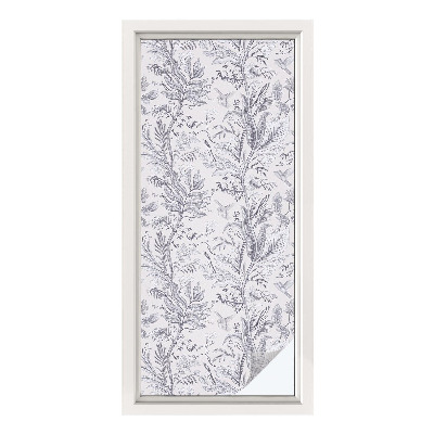 Solfilm fönster insynsskydd Löv och fjärilar