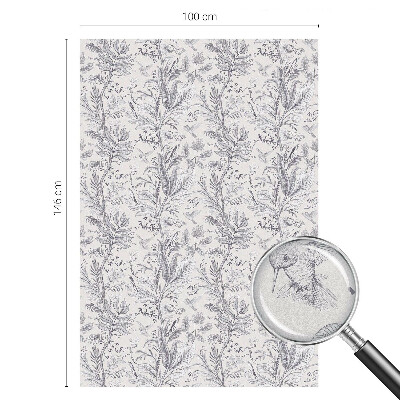 Solfilm fönster insynsskydd Löv och fjärilar