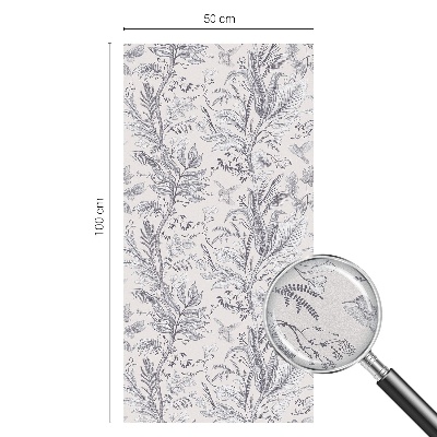 Solfilm fönster insynsskydd Löv och fjärilar