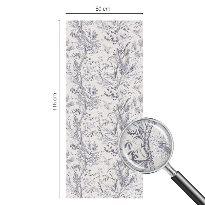 Solfilm fönster insynsskydd Löv och fjärilar