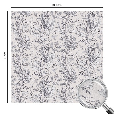 Solfilm fönster insynsskydd Löv och fjärilar