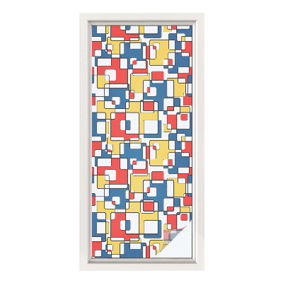 Dekorplast till fönster mosaik Geometriska former
