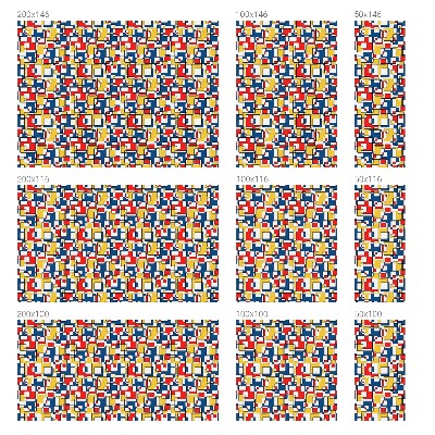 Dekorplast till fönster mosaik Geometriska former