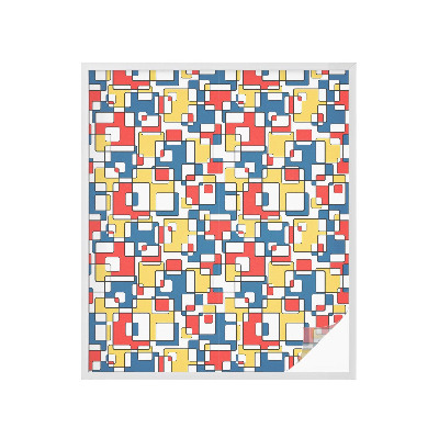 Dekorplast till fönster mosaik Geometriska former