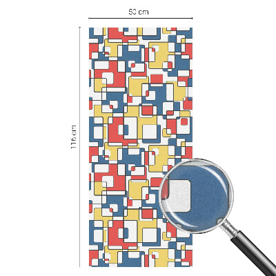 Dekorplast till fönster mosaik Geometriska former