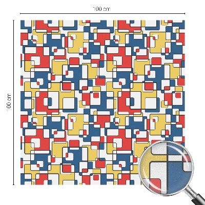 Dekorplast till fönster mosaik Geometriska former