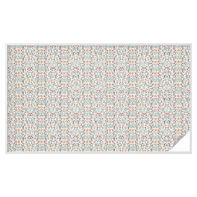 Frostfilm med dekorativt mönster Räv lämnar