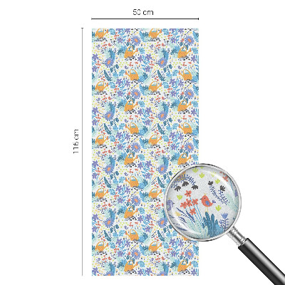 Solfilm fönster insynsskydd Växtmotiv