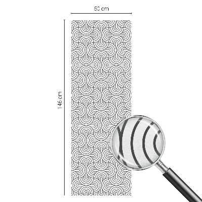 Dekorplast till fönster mosaik Geometriska halvcirklar