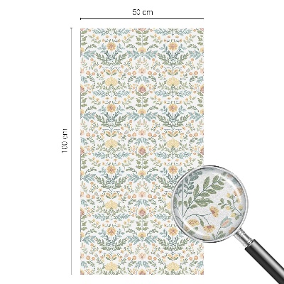 Solfilm fönster insynsskydd Blomsymmetri