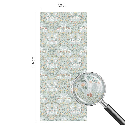 Frostfilm med dekorativt mönster Hjortblommor