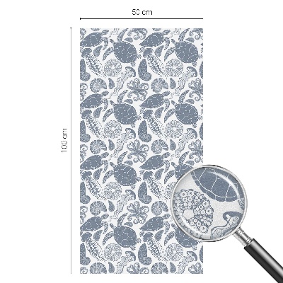 Dekorplast till fönster mosaik Havsliv