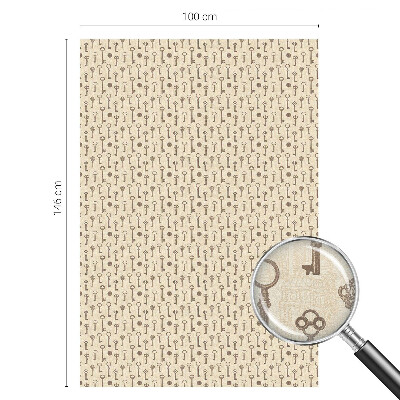 Fönsterfilm med mosaikmönster Mystiska nycklar