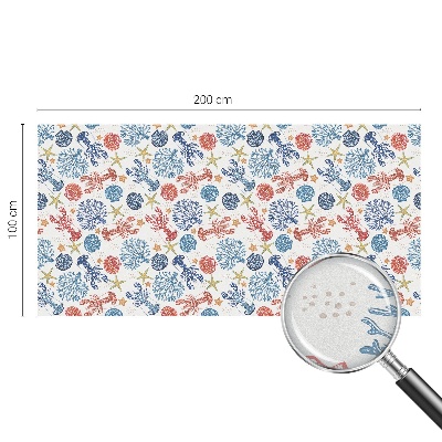 Solfilm fönster insynsskydd Kräftor koraller