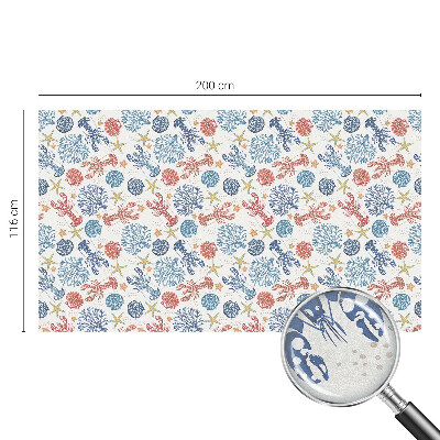 Solfilm fönster insynsskydd Kräftor koraller