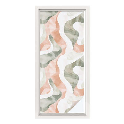 Fönsterfilm med mosaikmönster Färgglada vågor