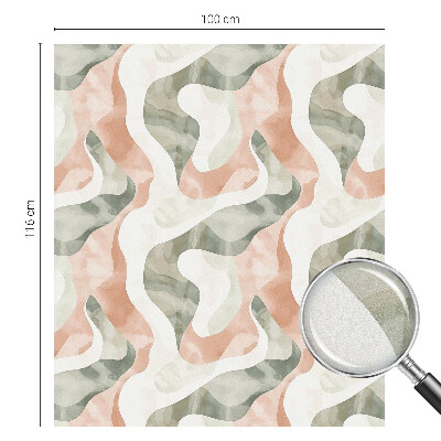 Fönsterfilm med mosaikmönster Färgglada vågor