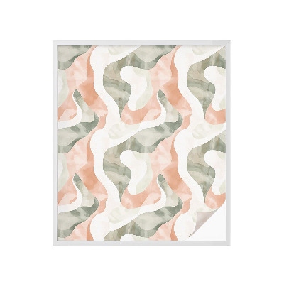 Fönsterfilm med mosaikmönster Färgglada vågor