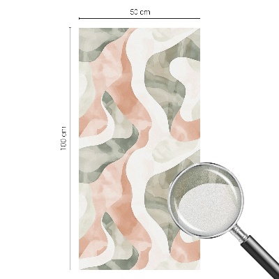 Fönsterfilm med mosaikmönster Färgglada vågor