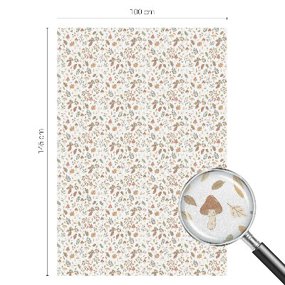 Frostad fönsterfilm med färgat mönster Höstmönster