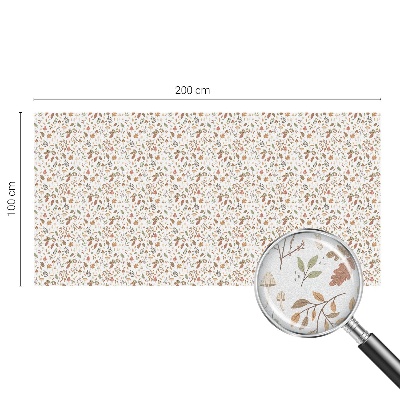 Frostad fönsterfilm med färgat mönster Höstmönster