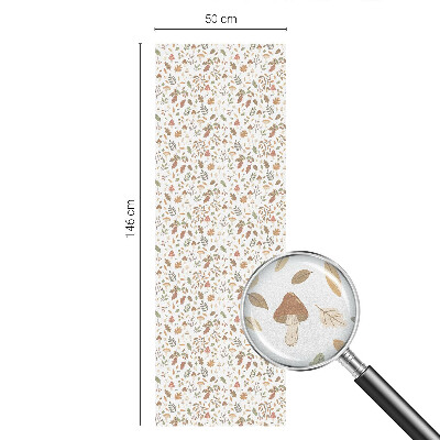 Frostad fönsterfilm med färgat mönster Höstmönster