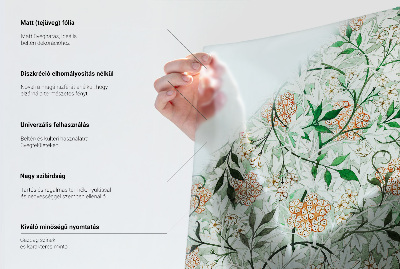 Frostfilm med dekorativt mönster Akvarellblommor