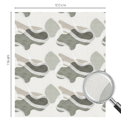 Fönsterfilm med mosaikmönster Organiskt mönster