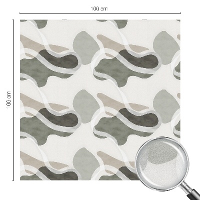 Fönsterfilm med mosaikmönster Organiskt mönster