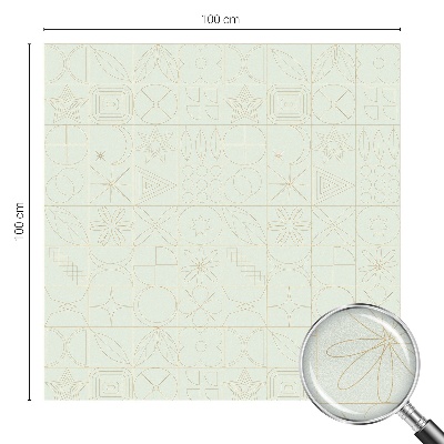 Dekorplast till fönster mosaik Geometrisk mosaik