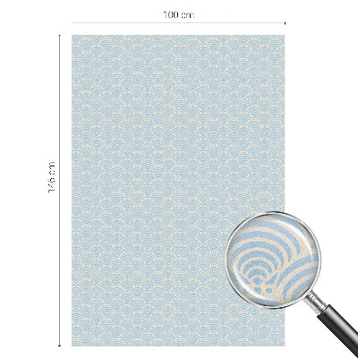 Fönsterfilm med mosaikmönster Japanska vågor