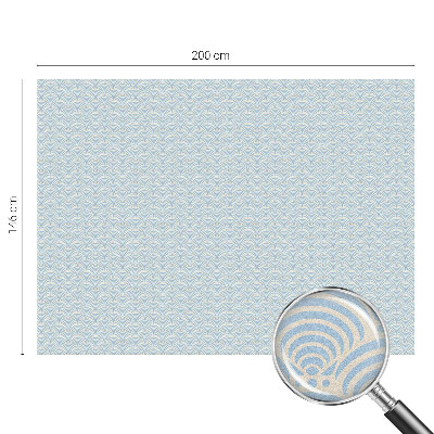 Fönsterfilm med mosaikmönster Japanska vågor