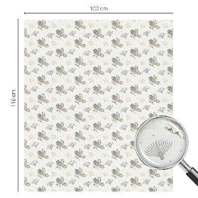 Frostfilm med dekorativt mönster Fågelmönster