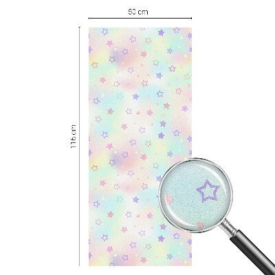 Solfilm fönster insynsskydd Regnbågsmönster