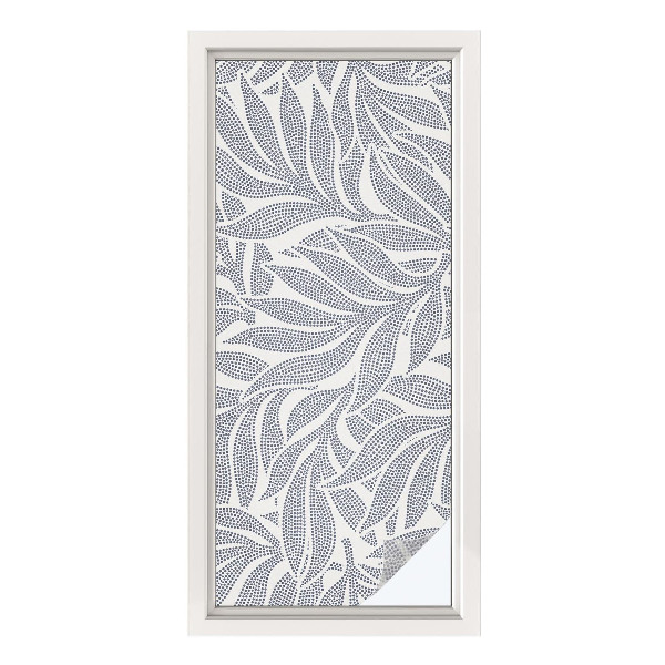 Dekorplast till fönster mosaik Bladdroppar