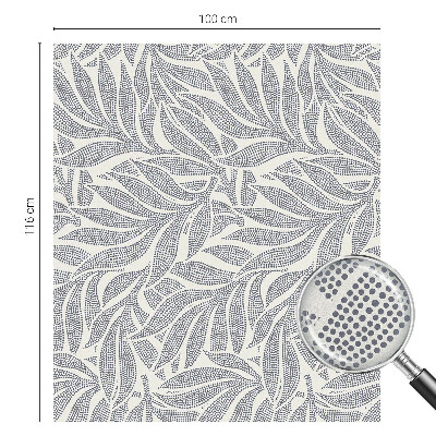 Dekorplast till fönster mosaik Bladdroppar