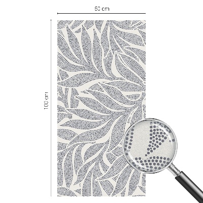 Dekorplast till fönster mosaik Bladdroppar